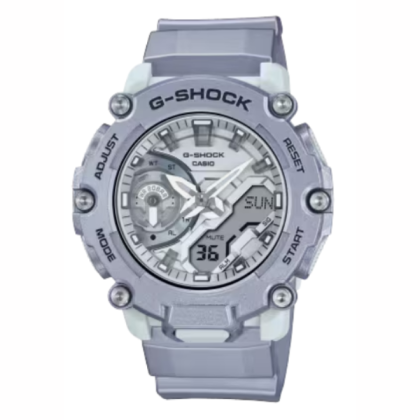 Casio G-Shock Forgotten Future Series GA-2200FF-8A Metallic Silver Resin Band Men Sport Watch